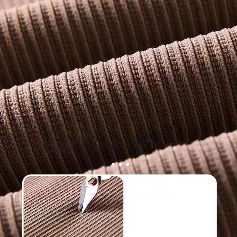 Dámské podzimní zimní volné ležérní kalhoty s vysokým pasem a širokými nohavicemi, podšité fleecem, rovného střihu, dlouhé