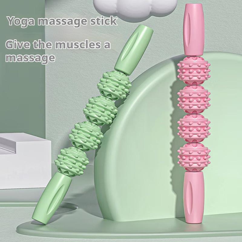 Thin Leg Massage Stick, Wolf Tooth Stick, Roller, Fitness Fascia Stick, Leg Muscle Relaxation Roller, Calf Yoga Stretcher