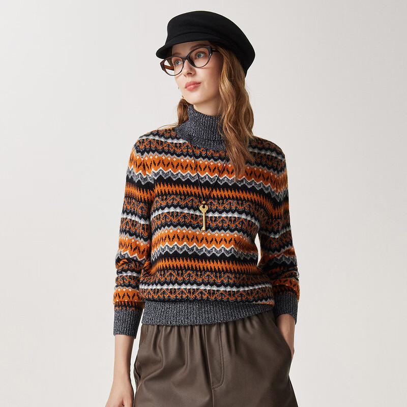 Zhaojun Women's Fair Isle Wool Sweater