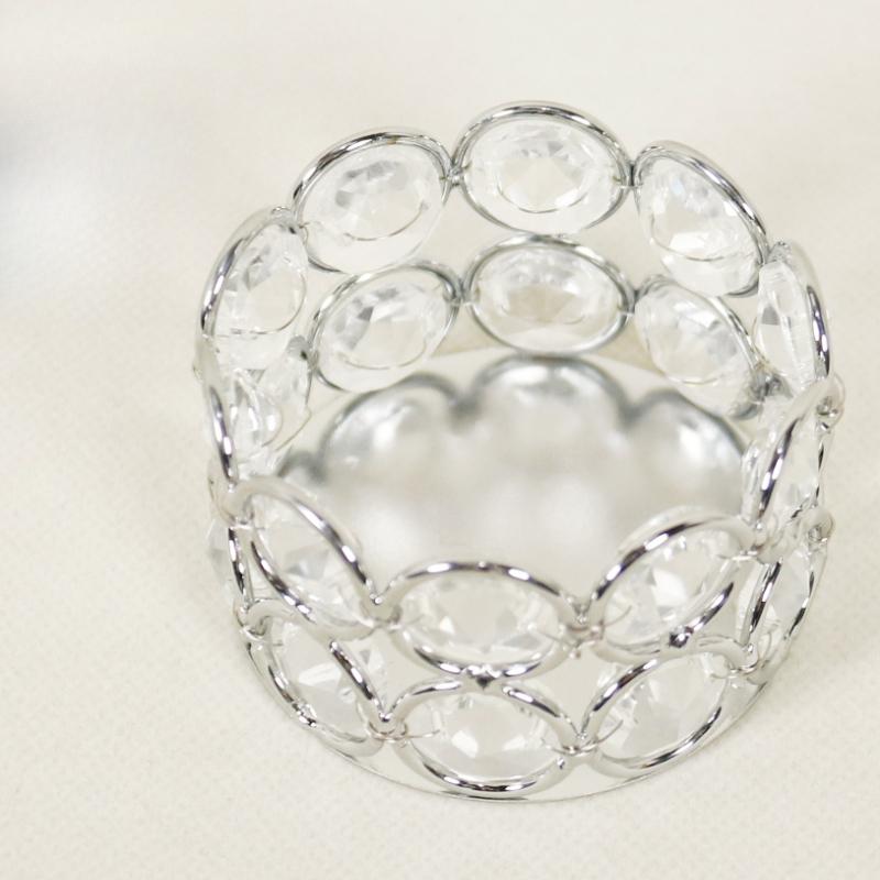 

2 шт. Креативный железный золотой подсвечник в европейском стиле, свадебный подсвечник, чашка для свечи для ужина при свечах 2Pcs серебряный