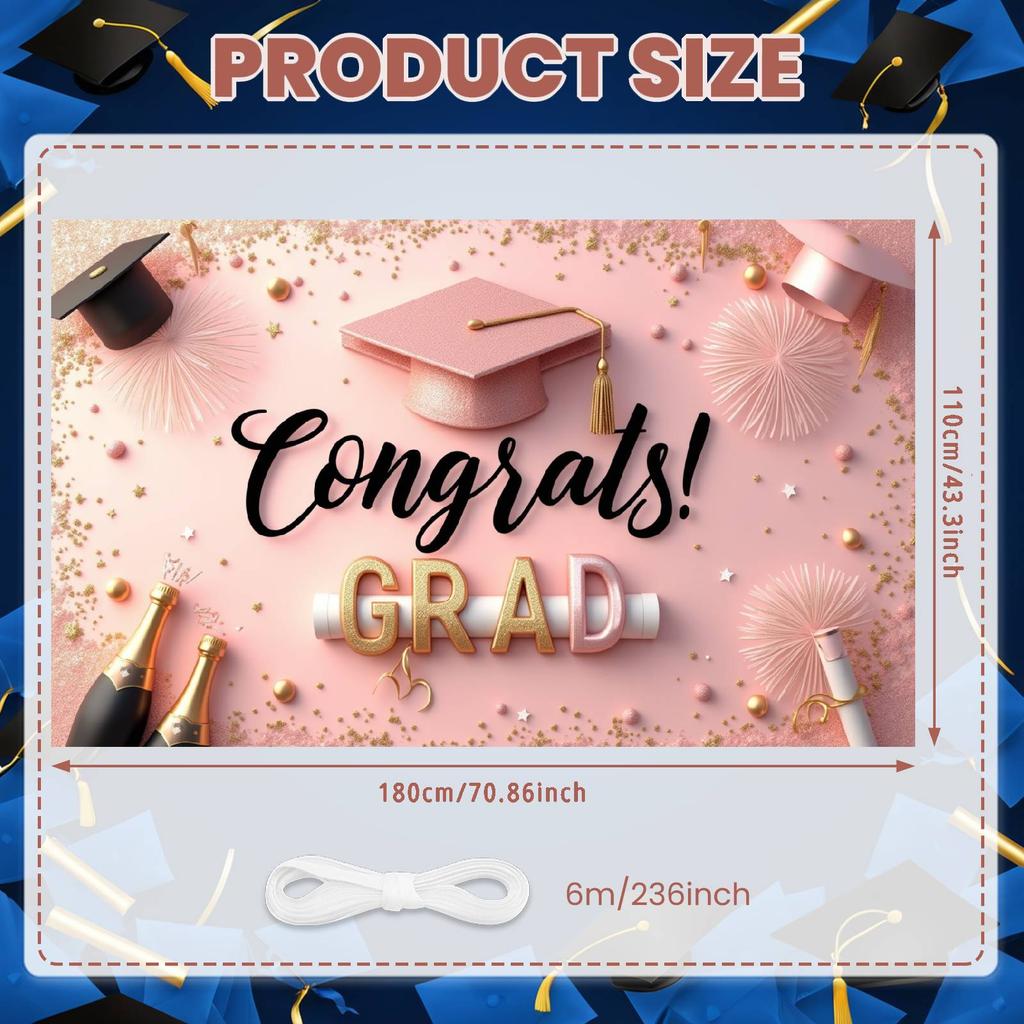 Master's Celebration Background Dark Background Graduation Event Backdrop Graduation Ceremony Banner Academic