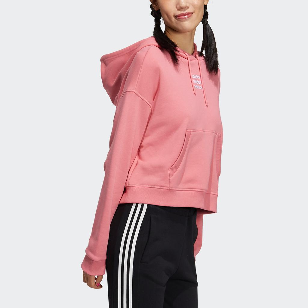 Adidas Neo W Ce+ Swt Hdy Casual Short Hoodie Women Hoodies Pink GP5587