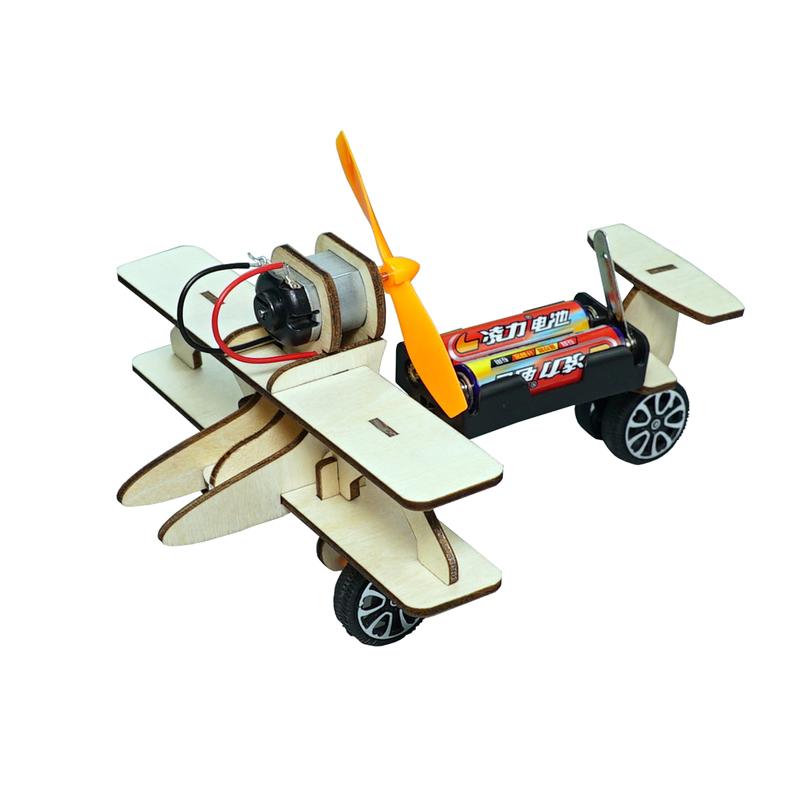 Physics STEM Technology Gadget Kids Science Toys Electric Glider Educational Toys for Children DIY Wooden Puzzle