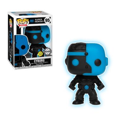 Funko POP! Heroes: Justice League - Cyborg Silhouette (Glow In the Dark)