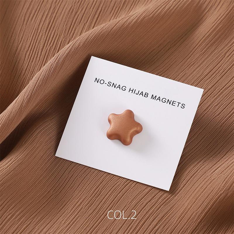 Matte Magnet Hijab Pins Magnetic Brooch for Headscarf Women Shawl Strong Magnetic Button Muslim Turban Headscarf Accessories