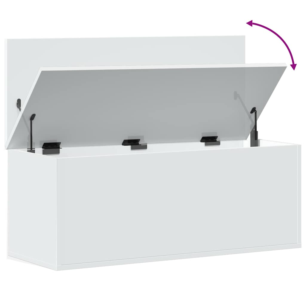 Weiße Aufbewahrungsbox, Flur, Wohnzimmer, Schlafzimmer Mehrzweck-Aufbewahrungsbox, Deckelbox, 90x35x35 Cm