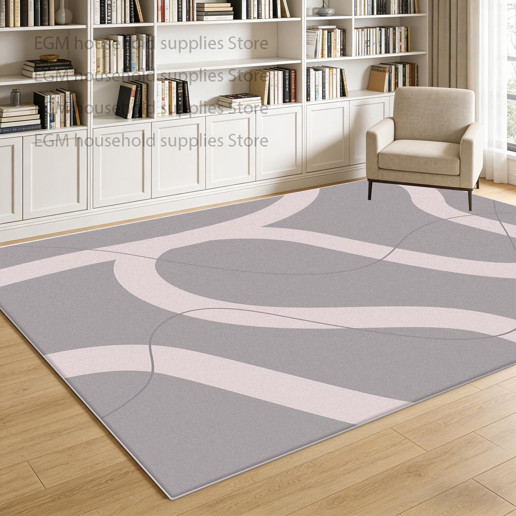 Japanese Abstract Carpets Simple Living Room Decor Bedroom Fluffy Soft Rug Lounge Cream Antiskid Floor Mat Machine Washable