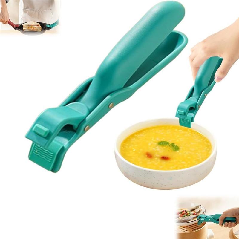 

Многоцелевой зажим для держателя чаши с защитой от ожогов для кухни. Щипцы для горячей плиты с защитой от ожогов. Зажимы для чаши. Силиконовый нескользящий теплоизоляционный зажим. зелёный