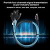 12Gbps SFF‑8654 to 4 x Satas  Cable 38p Server Data Transmission Cable Connecting Line  Computer