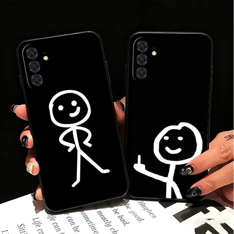 Funny Stickman Matchman Soft Phone Case for Samsung A17 A37 A57 A16 A26 A36 A56 A15 A25 A35 A55 A14 A24 A34 A54 A13 A23 A33 A53
