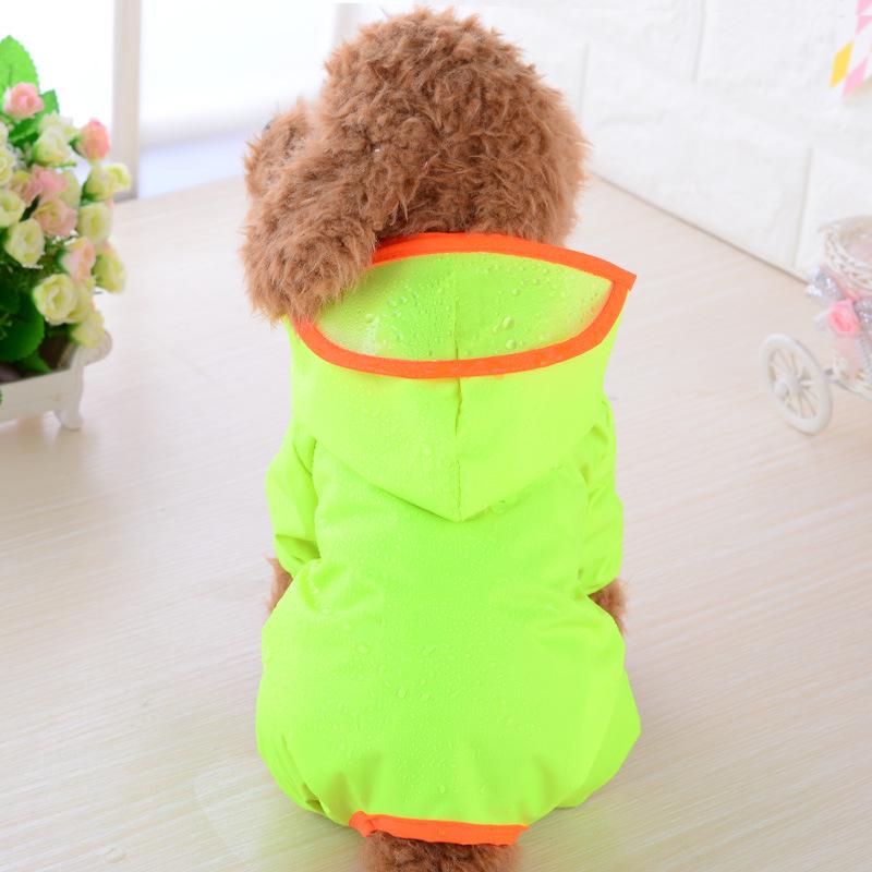 Pet Raincoat Dog Raincoat Puppy Hooded Waterproof Clothes