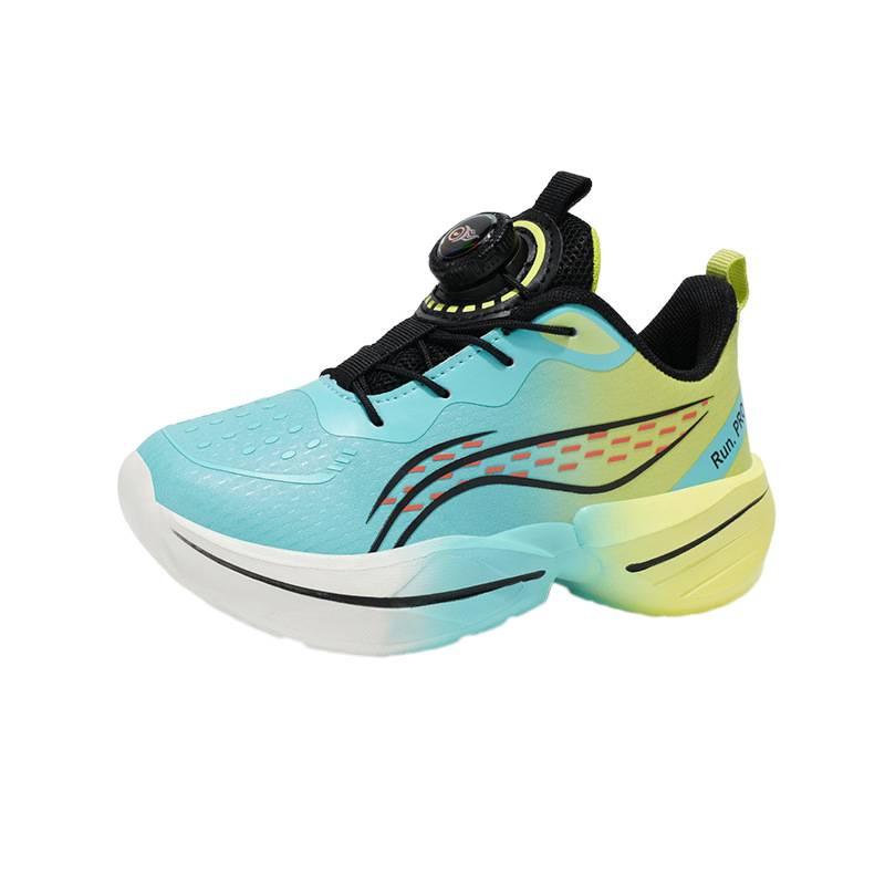 Primary and secondary school students knob shoes red rabbit boys children single net sports running shoes mesh breathable lightweight professional