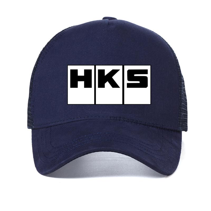 

Limited HKS Power and Sportser Performance Turbo Baseball Cap unisex Summer Mesh breathable Trucker hats Adjustable темно-синього кольору