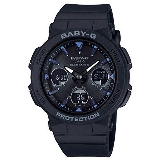 Casio Wristwatch Baby-G Beach Traveler Radio Solar BGA-2500-1AJF Ladies Black