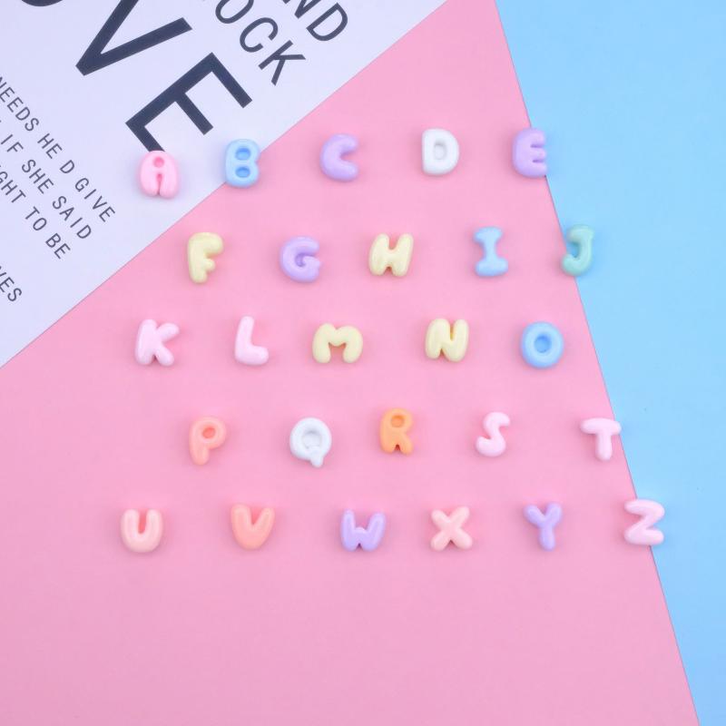 Handmade Mini Letter Charms Cute Diy Phone Cases Hair Clips Shoes Accessories Random Color