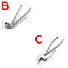 Leather Edge Adjustment Press Flattening Pliers Bag Clamp DIY Hand Tools for Leather Craft Bag Belt Making Fixed Jaw Pliers