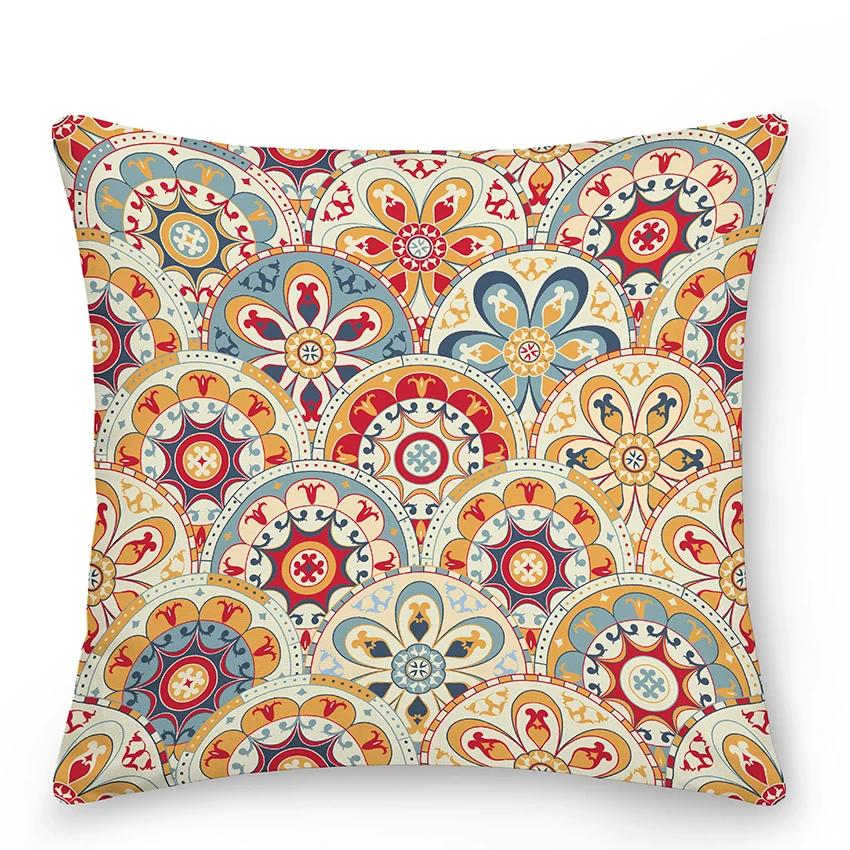 Mandala Pillowcase Decor Sofa Bed  Decorative Car Cushion Cover Boho Style