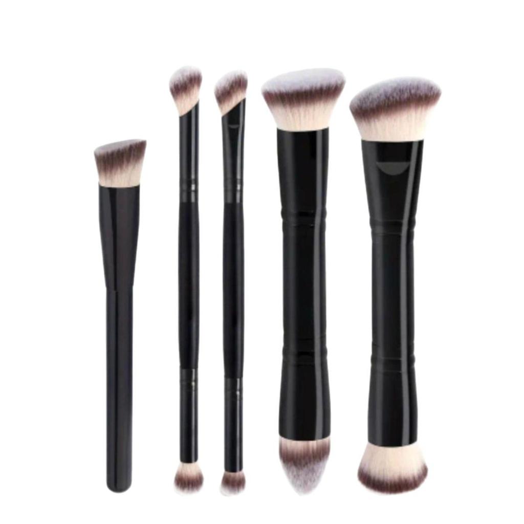 Double Head Foundation Blush Brush Single Three-Color Soft Hair Beauty Tool Grooming Brush Loose Powder Brush Makeup Brush