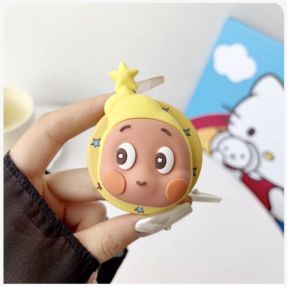 3D Silicone Cartoon Crying Star Mobile Phone Stand & Retractable Airbag Holder