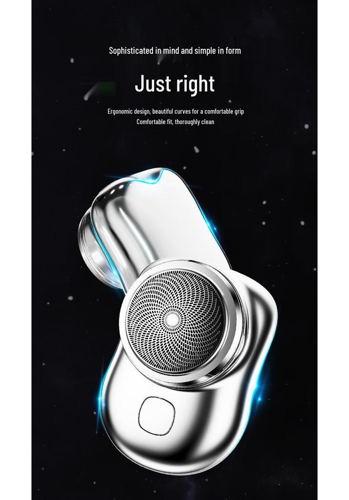 Portable Mini Electric Shaver - Rechargeable, Easy-to-Clean Razor with Long Battery Life for Men