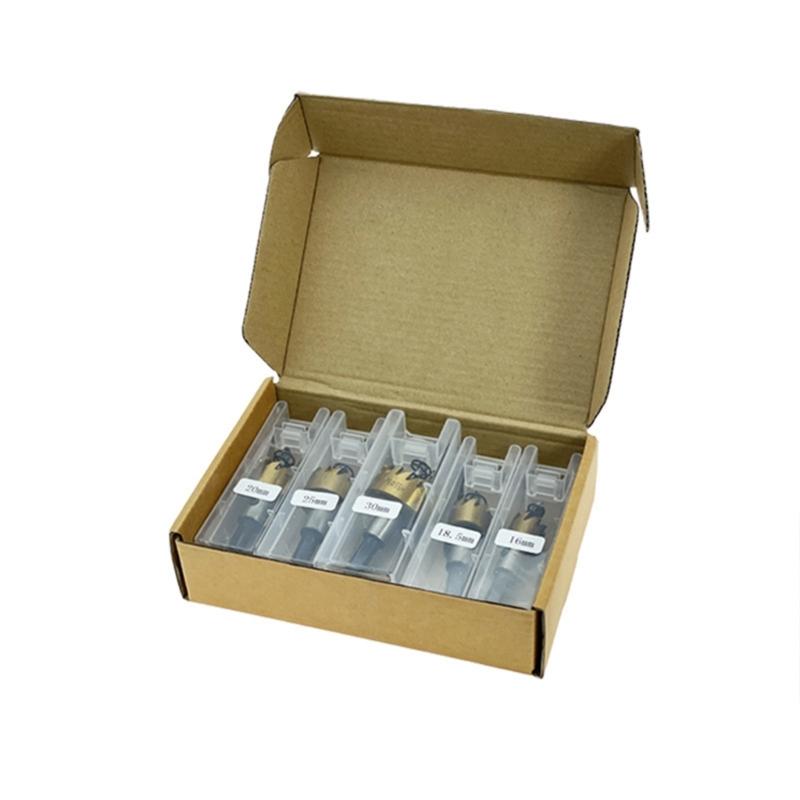 High Speed Steel Hole Cutter Set 15-40mm Suitable for Stainless Steel Iron & Wood Drilling Professional And DIY Projects