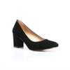 Czarne damskie klasyczne buty na obcasie