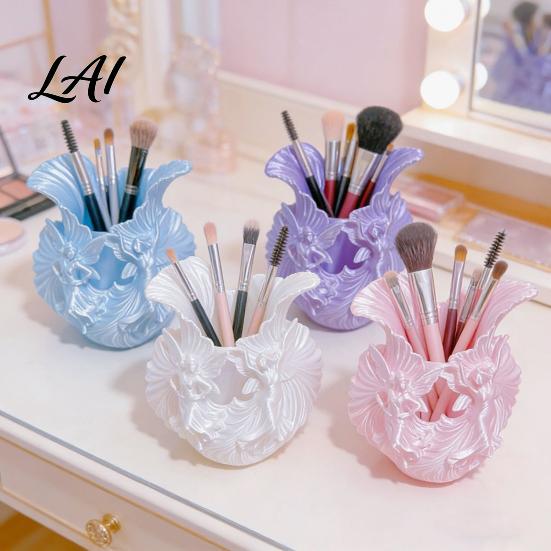 Stationery Organizer for Desk Makeup Brush Holder with Thickened Stable Base Fairies Decor Silk Holder Texture Storage Box Dressing Table Pens And