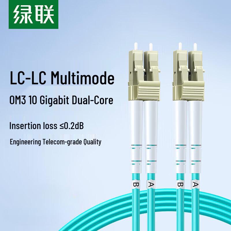 

UGREEN LC-LC Multimode Duplex OM3 Fiber Optic Patch Cable