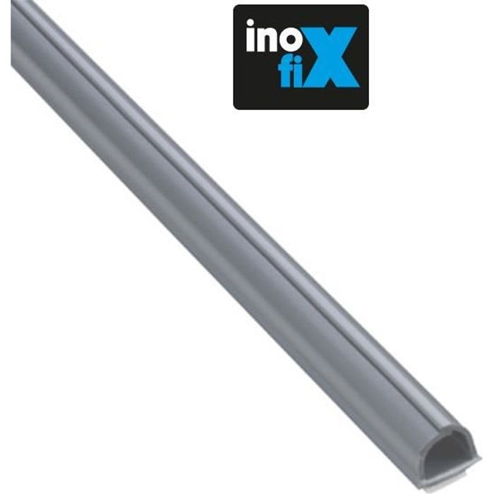 Gaines adhésives - Cablefix - Lot de 3 - 10,5 x 10 mm - Gris métallisé - Matériau isolant