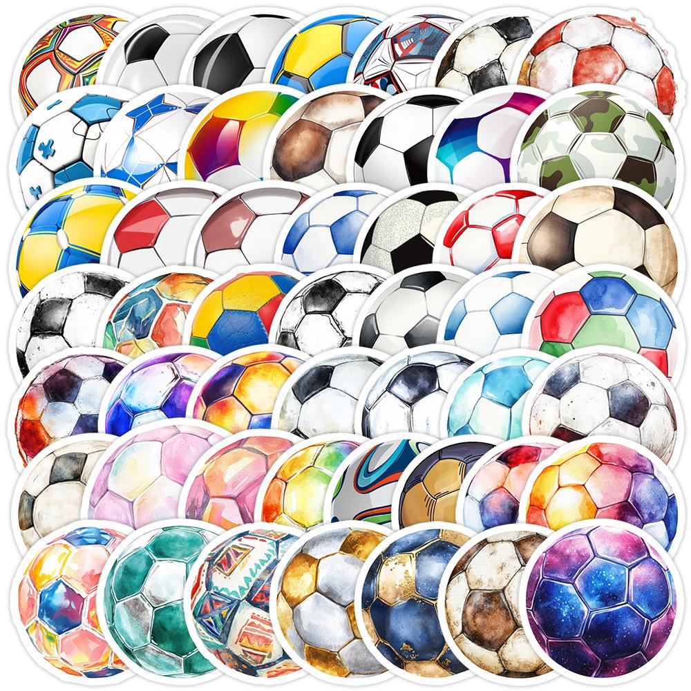 

50 or 100 Sports Football Graffiti Stickers for Notebooks, Skateboards, Luggage, Water Bottles, Cars