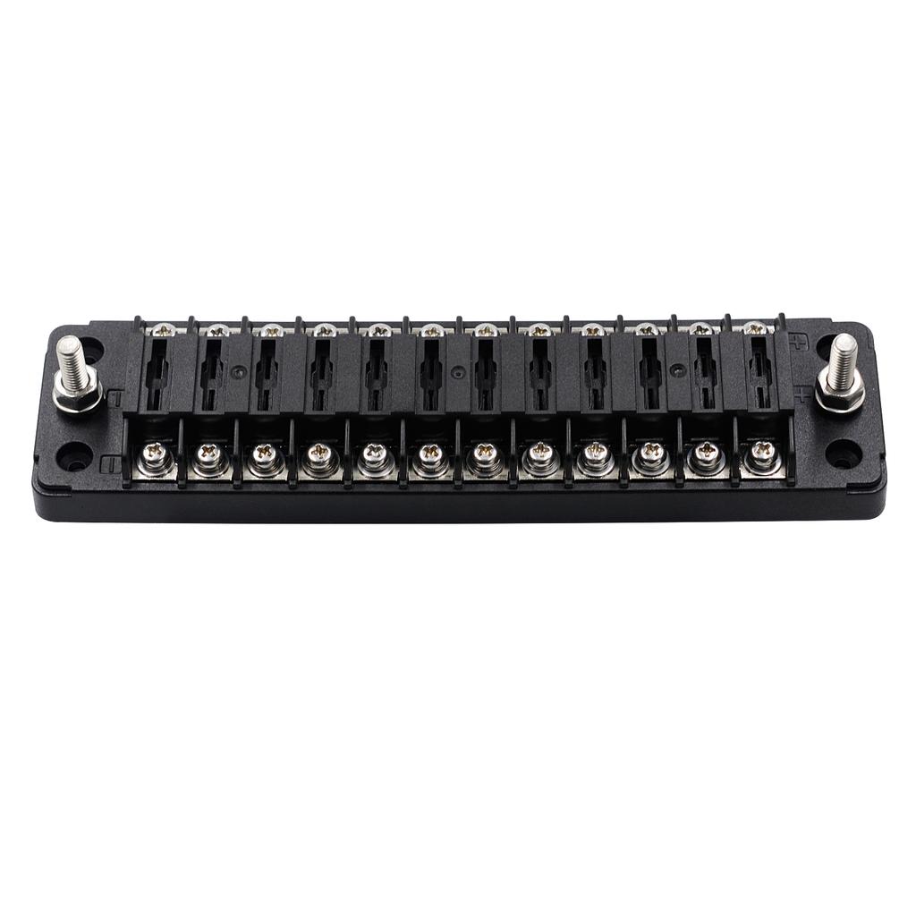 Car Power Distribution Blade Fuse Holder Box Block Panel Board 12 WAY Bar