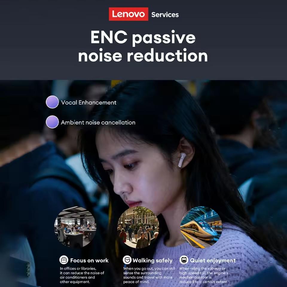 Lenovo LE220 Fones de Ouvido Sem Fio Bluetooth Chamada HD Som Surround HIFI Fones de Ouvido para Jogos