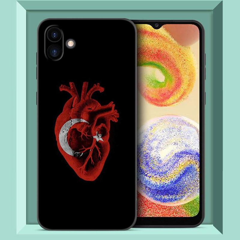 Turkey Turkish Flag Black Phone Case For Samsung Galaxy A01 A03 Core A04 E A02 A05 A10 A20 A21 A30 A50 S A6 A8 Plus A7 2018