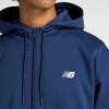 New Balance Double Knit Sweatshirt Hoodie with Fleece Lining NNY Size L Men's (AMJ53174) (NB Navy)