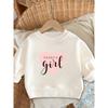 European Sizes Cute Print Pattern Easy Sweet Baby Spring Lightweight Round Neck Sweatshirt
