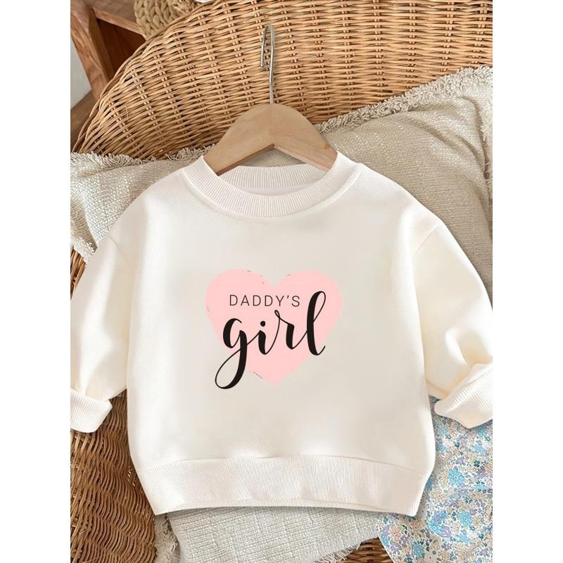 European Sizes Cute Print Pattern Easy Sweet Baby Spring Lightweight Round Neck Sweatshirt