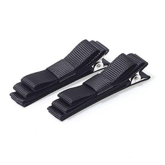 Mapepe Non-Marking Ribbon Clip 2P Black