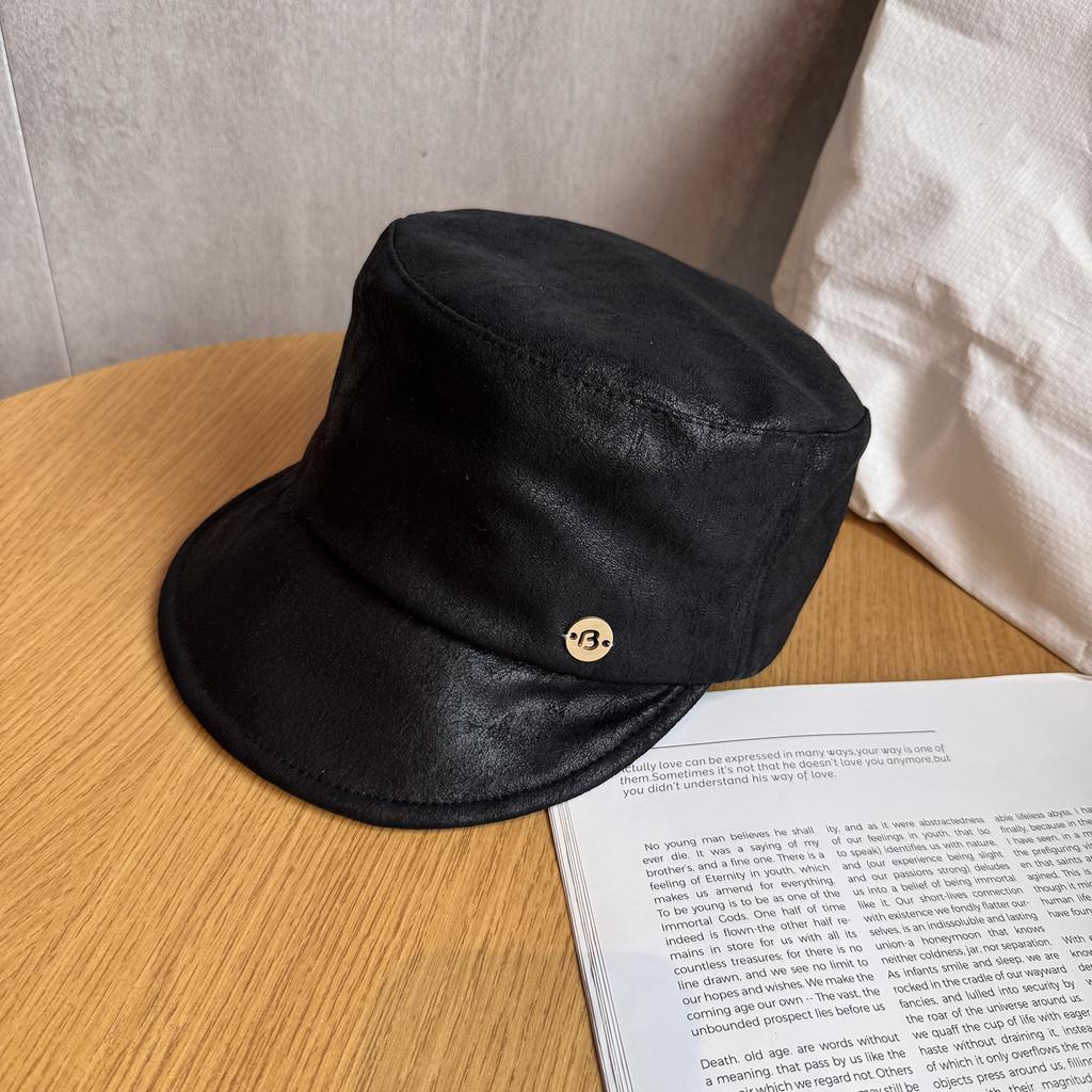 Solid Color English Style Equine Hat Suede Autumn Winter Sun Protection Fashion