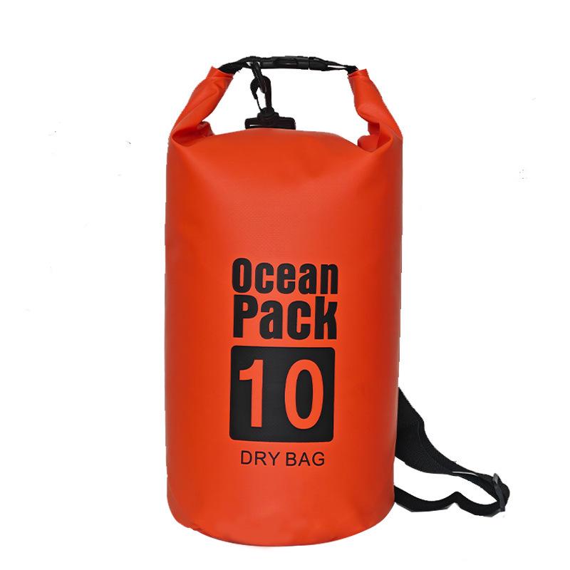 Large Capacity Waterproof PVC Outdoor Bag - Portable for Diving, Mountaineering, Swimming; Single/Double Shoulder Storage
