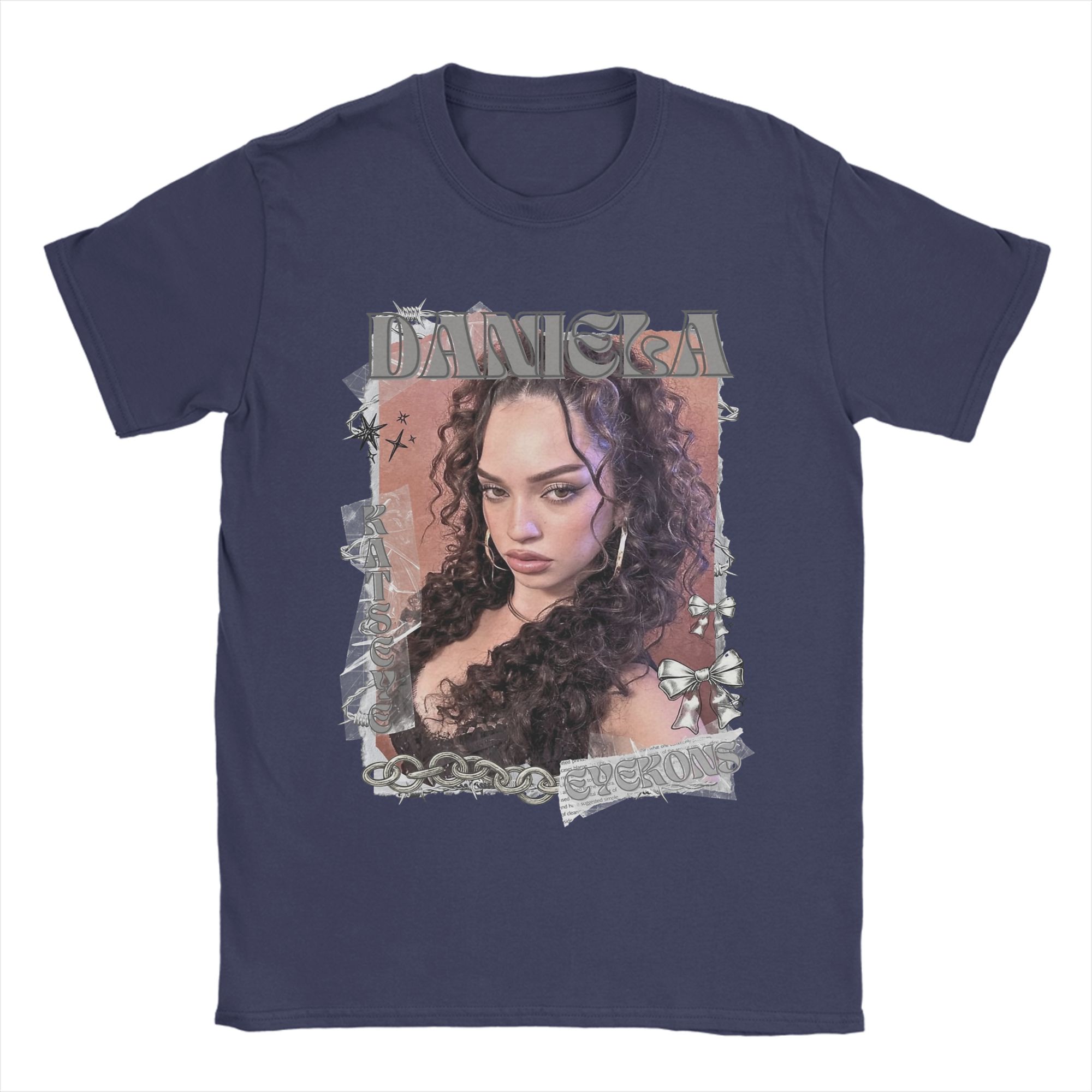 

Vintage KATSEYE Daniela Kpop Y2K Group T-Shirt Men O Neck Pure Cotton T Shirts Short Sleeve Tees Gift Idea Clothing S