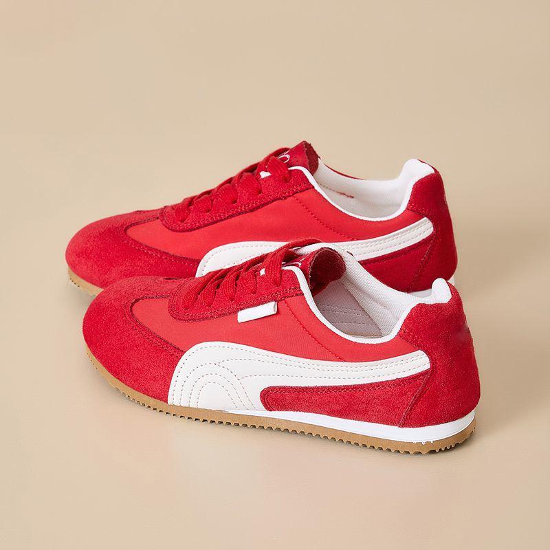 Korean Style Women's White Sneakers: Versatile, Soft Sole, Non-Slip, Comfortable Flat Trainers