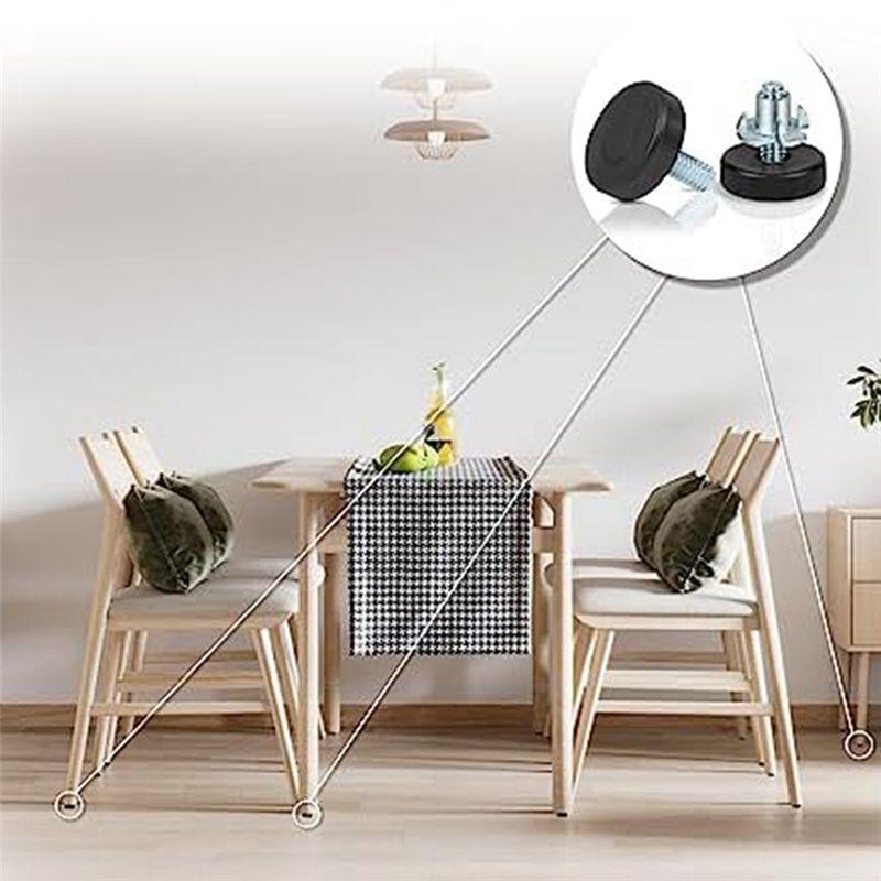 Good-1/4Inch Thread Furniture Feet Levelers,24PCS Adjustable Feet Levelers On Furniture Glide Leveling,For Table(1/4Inch-18)