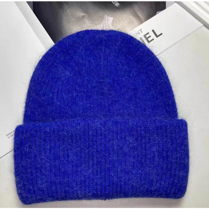 Japanese High end New Rabbit Wool Knitted Wool Hat for Women Trendy Autumn and Winter Japanese Cold Hat Warm Pullover Knitted Hat
