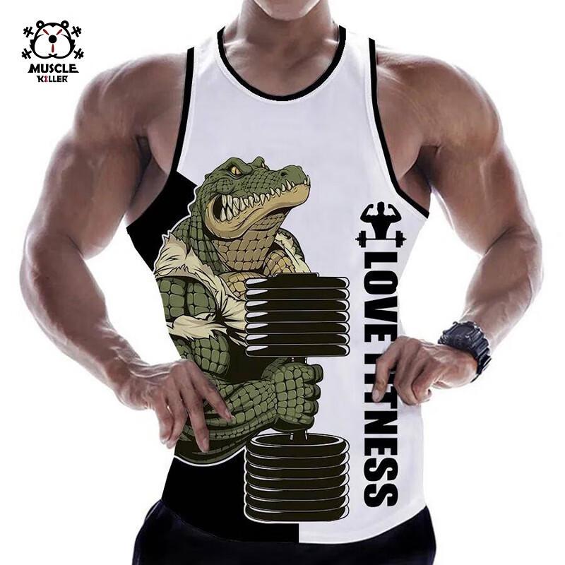Muscle Animal Sports Gym Wear: Loose Fit Elastic Clothing for Bodybuilding, Running, and Weightlifting