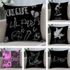 LLil Peep HHell Boy Cushion Cover Soft Plush Fabric DoubleSided Printed Sofa Cushion Cover for All Seasons Home Decor Gift