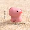 Mini Pink Capibara Ornament Cartoon Capybara Micro Landscape Model Dollhouse Decoration Car Interior