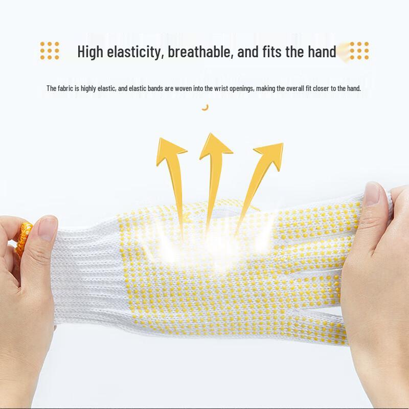 Thickened Anti-Slip Coated Cotton Work Gloves