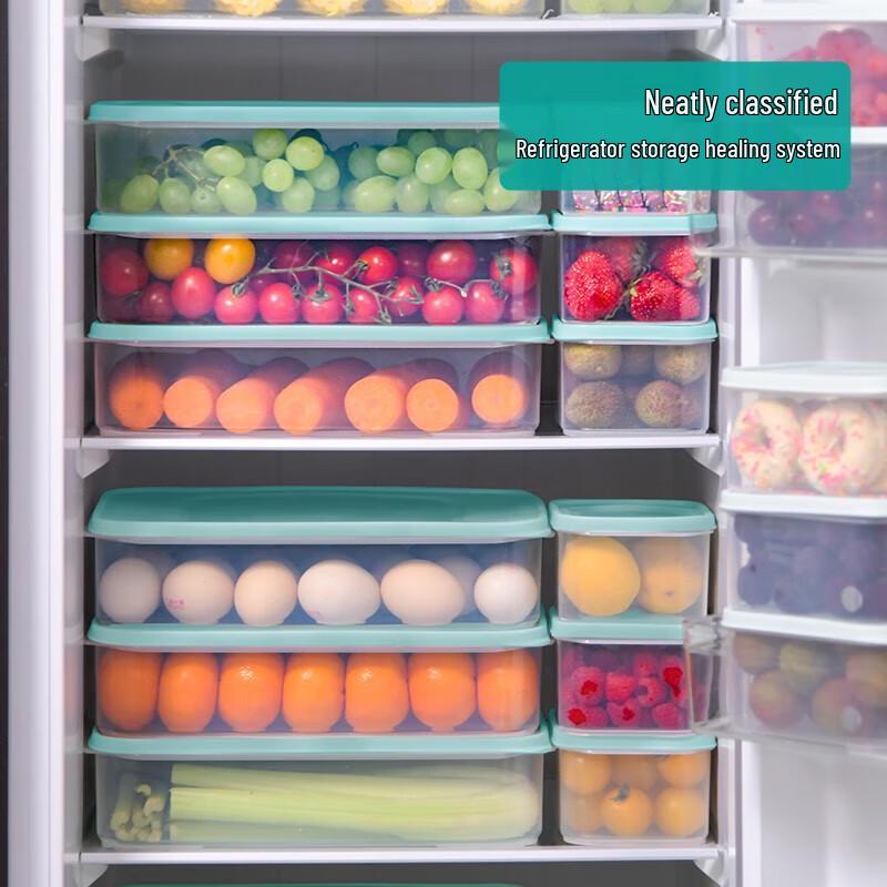 Xitianlong 1,8L Antibakteriell Kylskåpsbehållare för Matförvaring Set