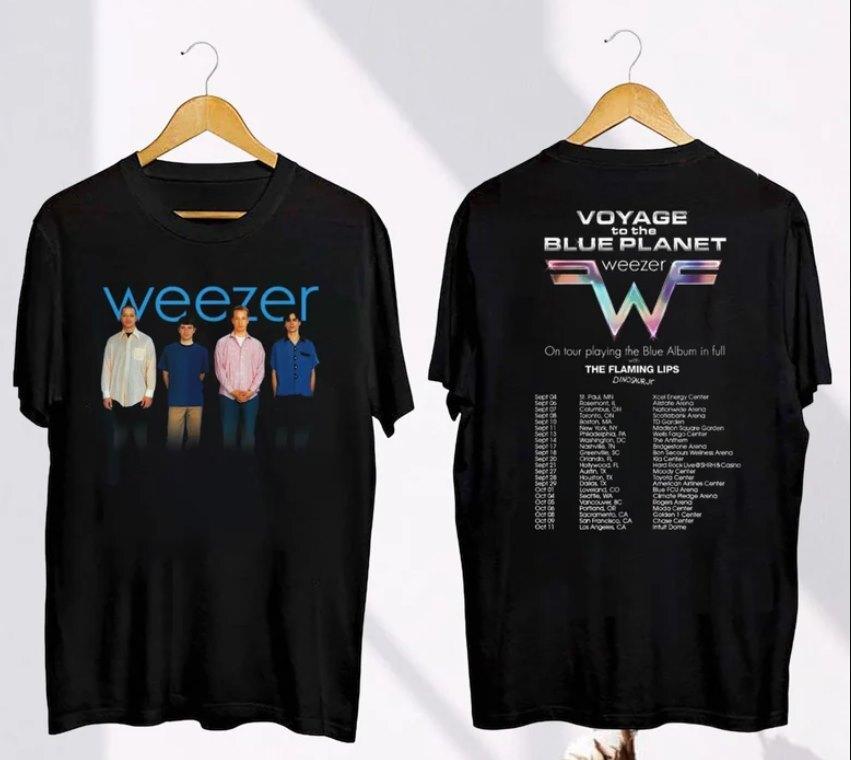 

2024 Weezer Band Fall Tour T-Shirt, Weezer Band Fan Gift Shirt, Weezer 2024 3XL