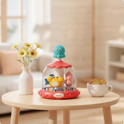 Sea Whirligig Toy Rotating Press and Interactive for Infants, Toddlers, Ground Play,
